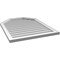 Ekena Millwork Octagonal Top Surface Mount PVC Gable Vent w/ 2"W x 1-1/2"P Brickmould Frame, 28"W x 36"H GVPOT28X3602SN - alternate 2